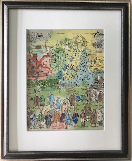 ≪　　ラウル 　デュフィ 　　≫　　リトグラフ　　　MAQUETTE　　　1965年　　　RAOUL　 DUFY