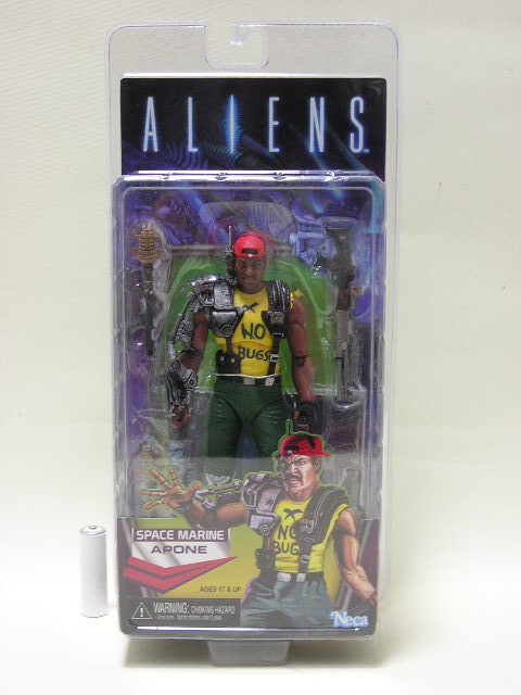【開封】■NECA エイリアン(ALIENS) SPACE MARINE APONE(アポーン) 7インチフィギュア