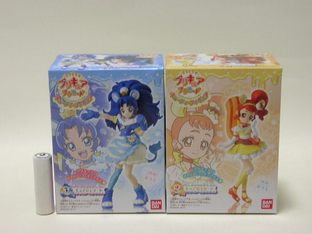 ■バンダイ キラキラ プリキュアアラモード キューティフィギュア キュアカスタード/キュアジェラート 2種