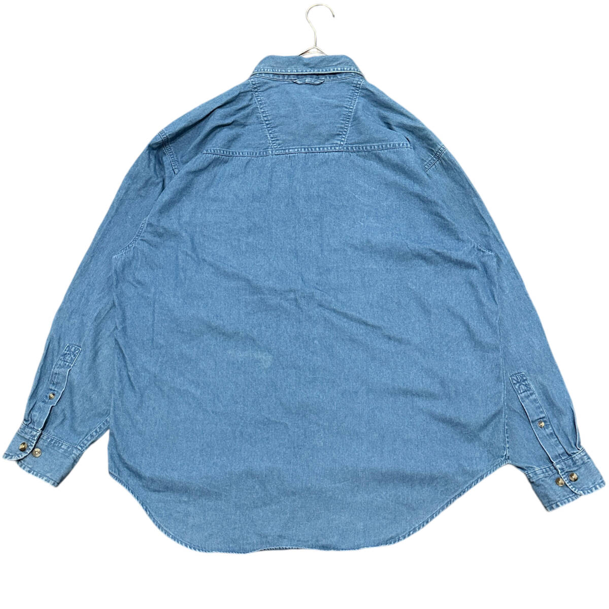 US古着 デニムシャツ BD長袖シャツ クリスピークリームドーナツ u89① XL相当_画像2