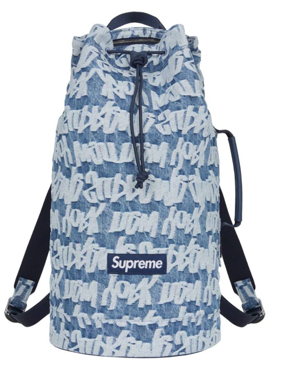 【新品】Supreme Fat Tip Jacquard Denim Backpack COLOR/STYLE：Blue