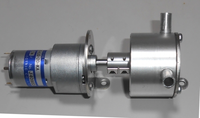 小型ベーンポンプ 全金属製 OSJ-1000 1000ml/min DC24V AC100V電源追加　 新品