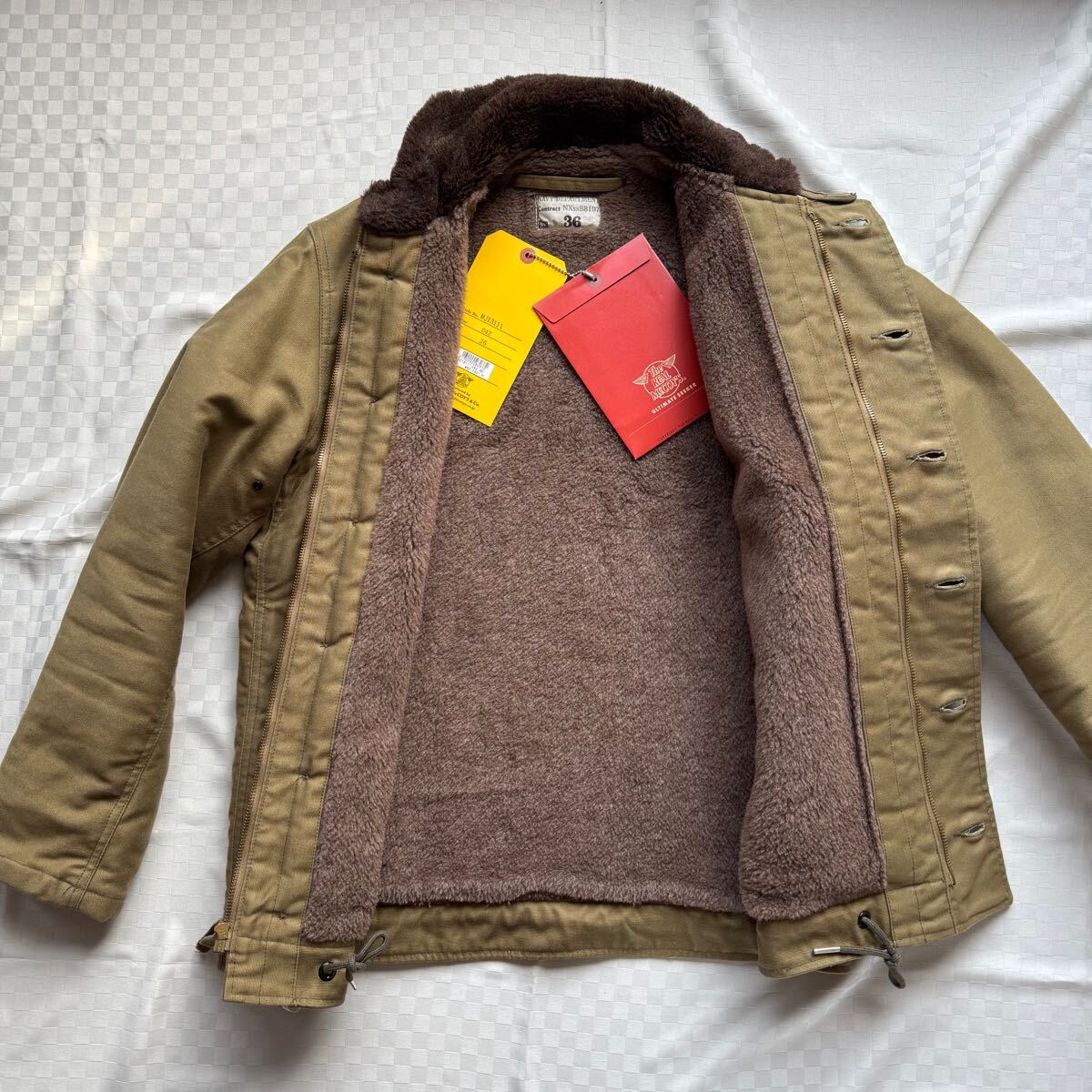 REAL MCCOYS リアルマッコイズ N-1 デッキジャケット メンズ 36 Sサイズ相当 美中古 MJ13111 ミリタリー DEMOTEX-ED_画像3