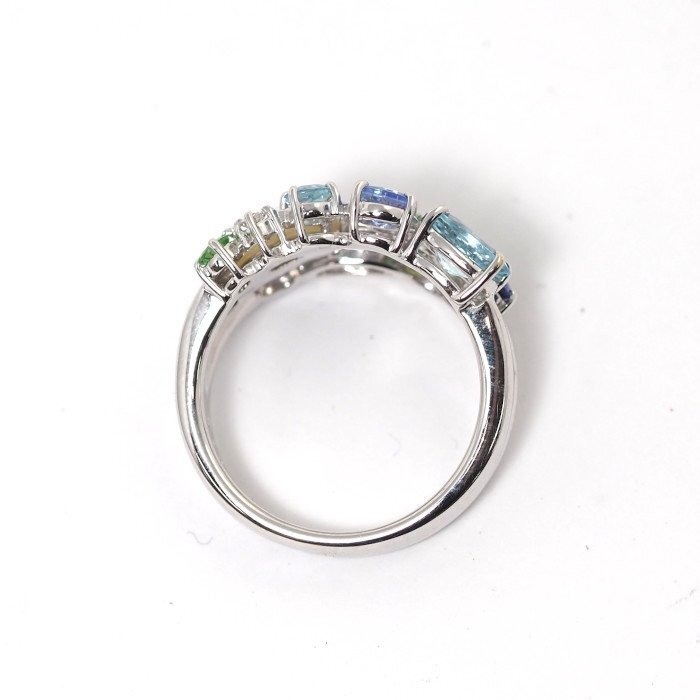 TASAKI タサキ K18ホワイトゴールド ダイヤ0.16ct アクアマリン TASAKI タサキ K18ホワイトゴールド ダイヤ0.16ct アクアマリン