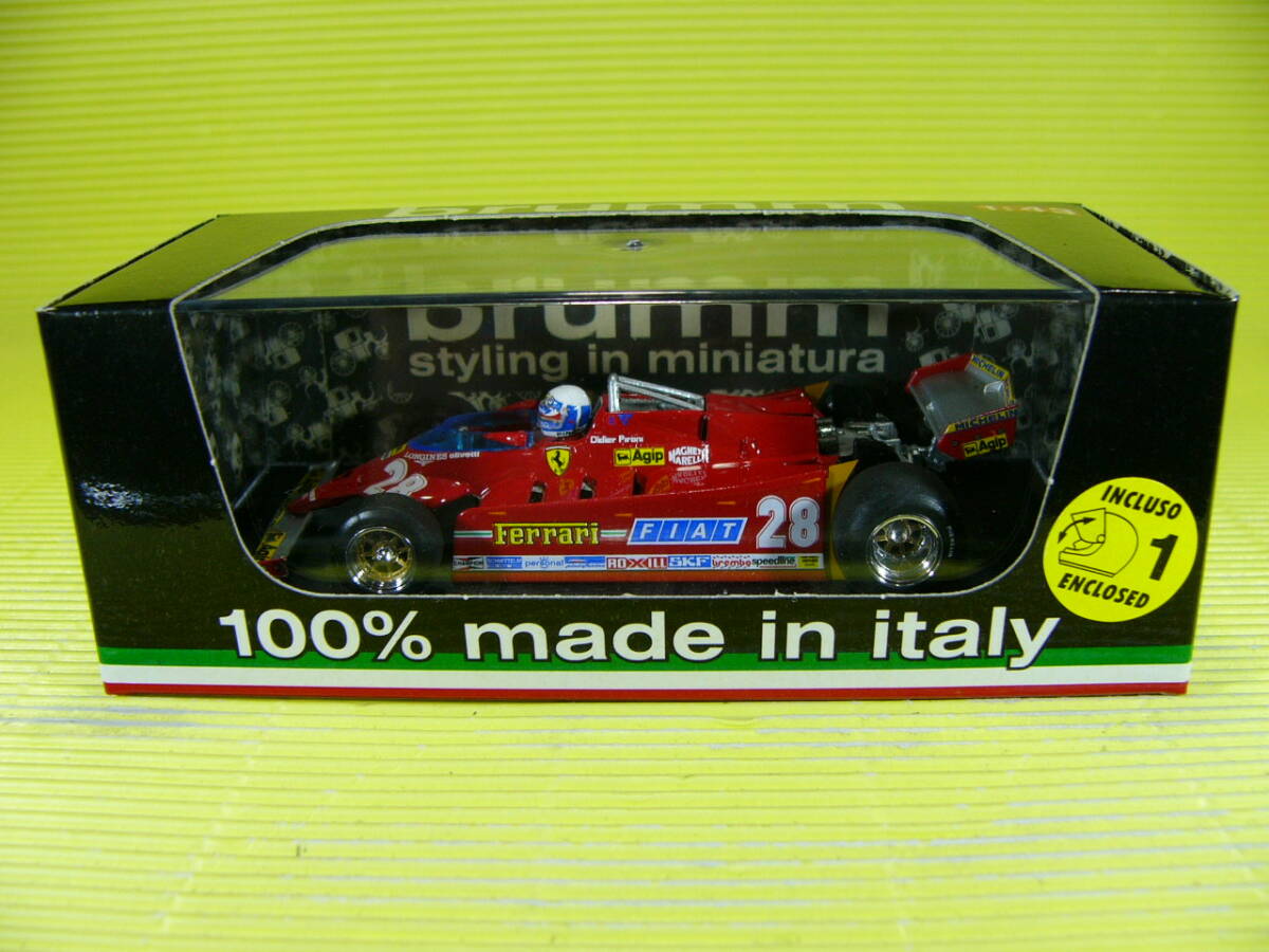 ブルム 1/43 フェラーリ 126CK ターボ D・ピローニ 米国GP 1981 #28 激レアモデル (最安送料レタパ600円)