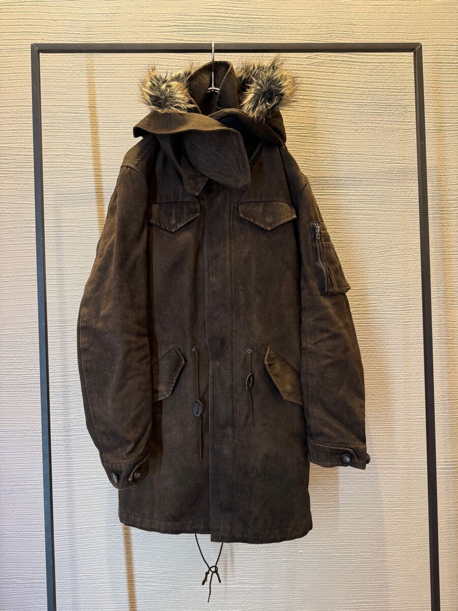 ジャケット・アウター 00s archive tornado mart gimmick jacket 00s archive tornado mart fur mod coat jacket super rare