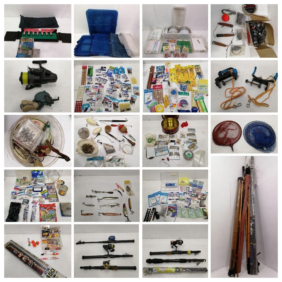 【まとめ売り】釣り具用品 大量 まとめ 未開封品 釣り具 釣り竿 ルアー 釣り おまとめ