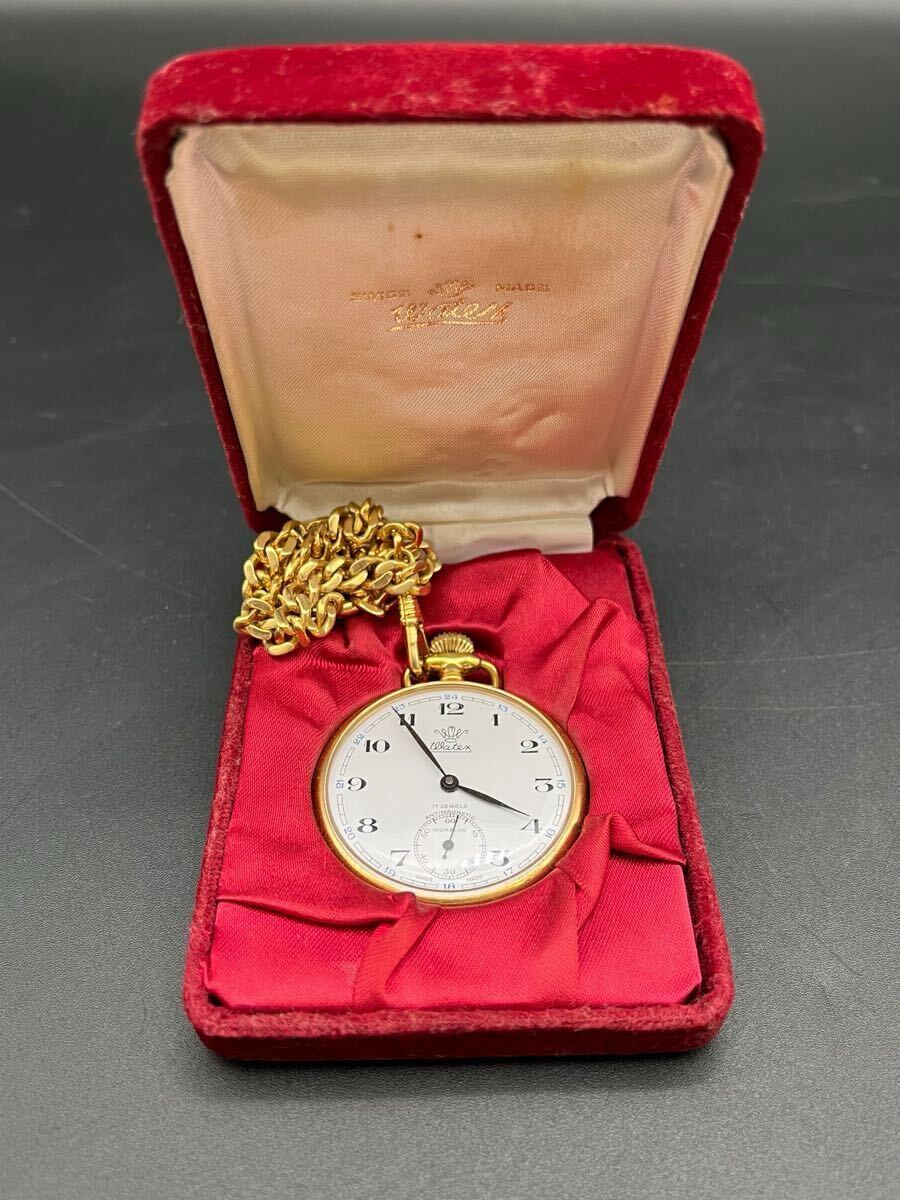 配送員設置 ◇中古品◇Watex ワテックス 手巻式 懐中時計 17JEWELS SWISS コレクション