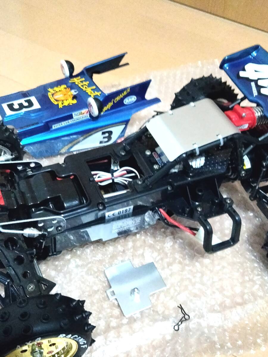 タミヤ1/10RC「ホットショット(2007)」未走行・金メッキホイール