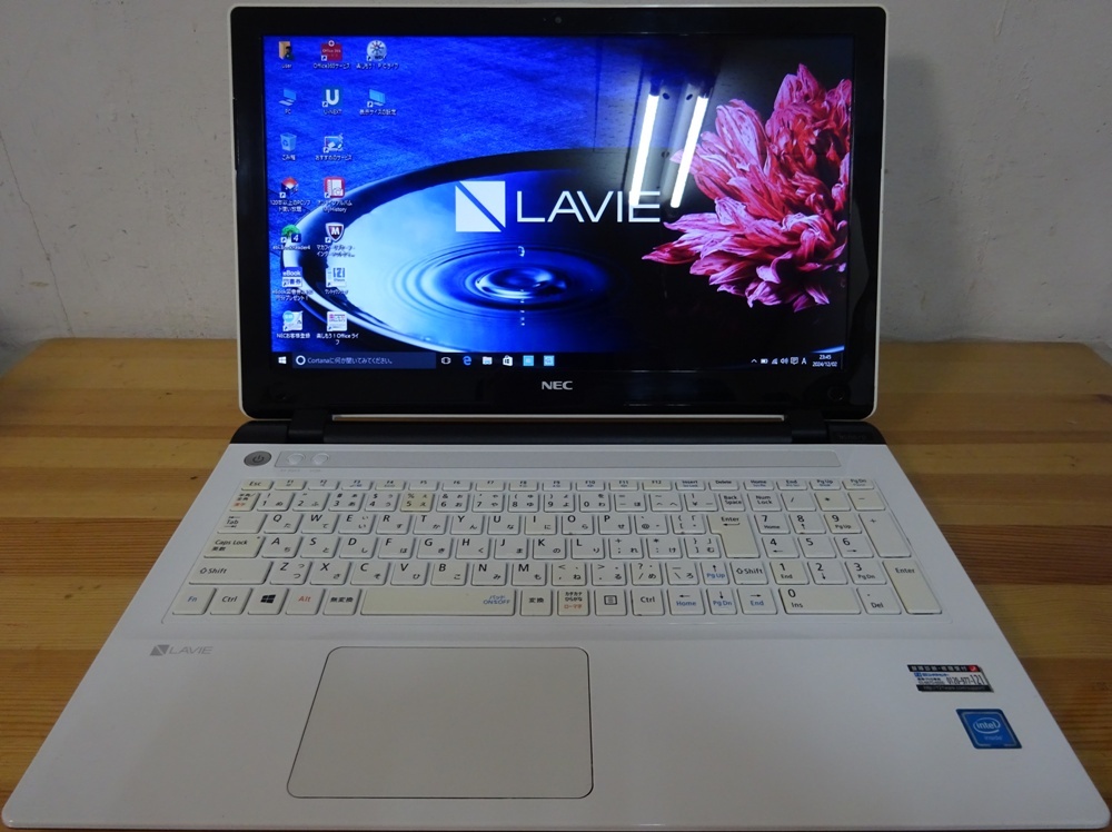 NEC ノートパソコン LAVIE Note Standard PC-NS150DAW/Cele 3215U 1.7GHz/4GB/500GB/中古特価良品_画像1