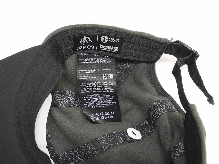 【新品】24 JONES LONG SHADOW FLEECE CAP - STEALTH BLACK 正規(guī)品 キャップ 帽子 スノーボード