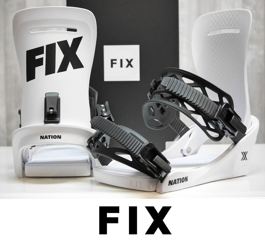 【新品】25 FIX NATION - WHITE - Mサイズ 正規品 保証付 スノーボード バインディング