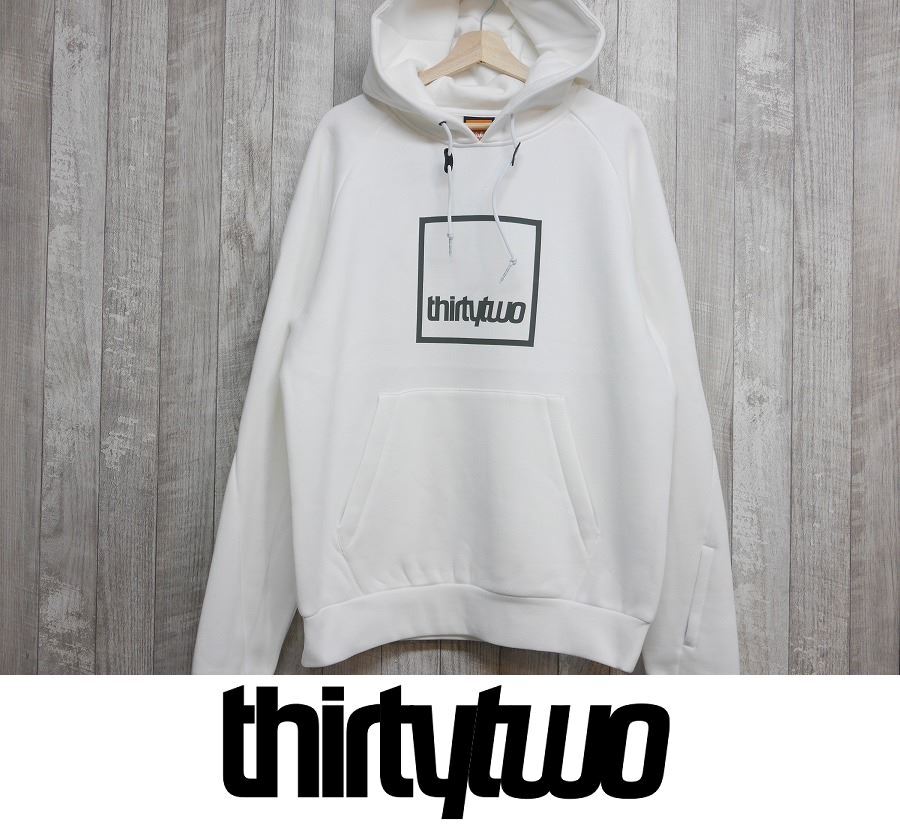 【新品】25 ThirtyTwo FRANCHISE TECH HOODIE - Mサイズ - WHITE 撥水 パーカー スノーボード 正規品