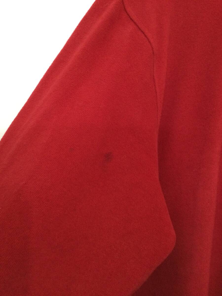 BROOKS BROTHERS Brooks Brothers половина Zip хлопок вязаный cut and sewn . Logo мужской M хорошая вещь загрязнения есть 