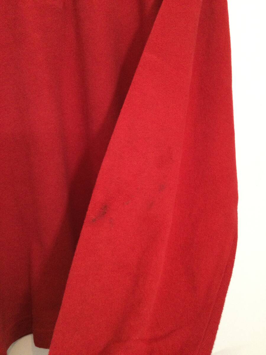 BROOKS BROTHERS Brooks Brothers половина Zip хлопок вязаный cut and sewn . Logo мужской M хорошая вещь загрязнения есть 