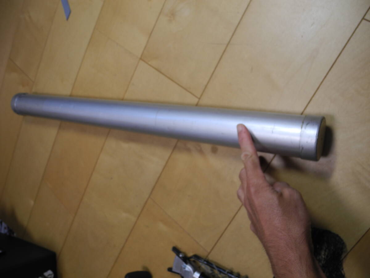 クリスマスファッション アルミ ロッドケース 全長69cm 5.8cmφ フライロッド