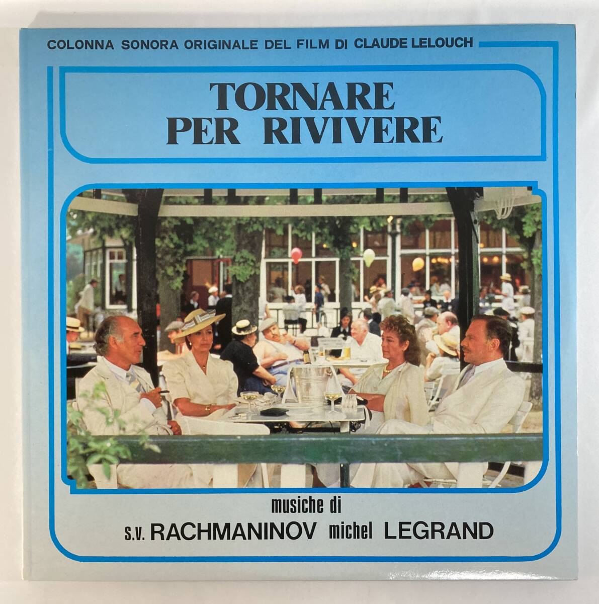 Tornare Per Rivivere (1985) ミシェル・ルグラン、セルゲイ・ラフマニノフ　伊盤LP ２枚組 CINEVOX AMDF 233.168 STEREO 見開き