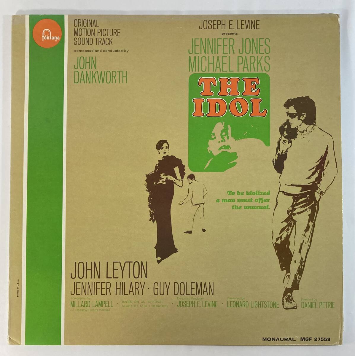 留学体験　霧の中でさようなら (1966) ジョン・ダンクワース 米盤LP fontana MGF 27559 MONO