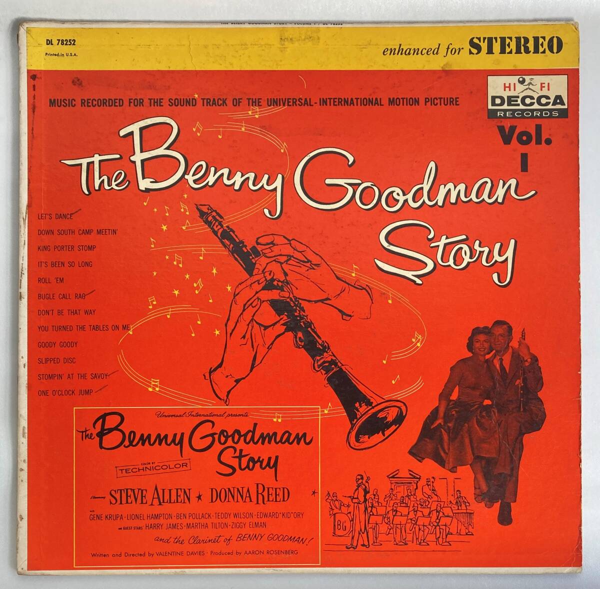 ベニイ・グッドマン物語 Vol.1 (1955) ベニー・グッドマン 米盤LP Decca DL78252 STEREO