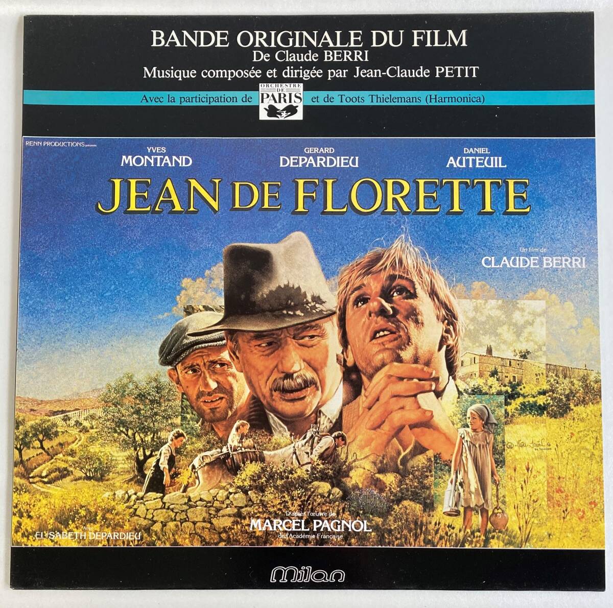 愛と宿命の泉　フロレット家のジャン (1986) ジャン＝クロード・プティ 仏盤LP Milan A235 STEREO