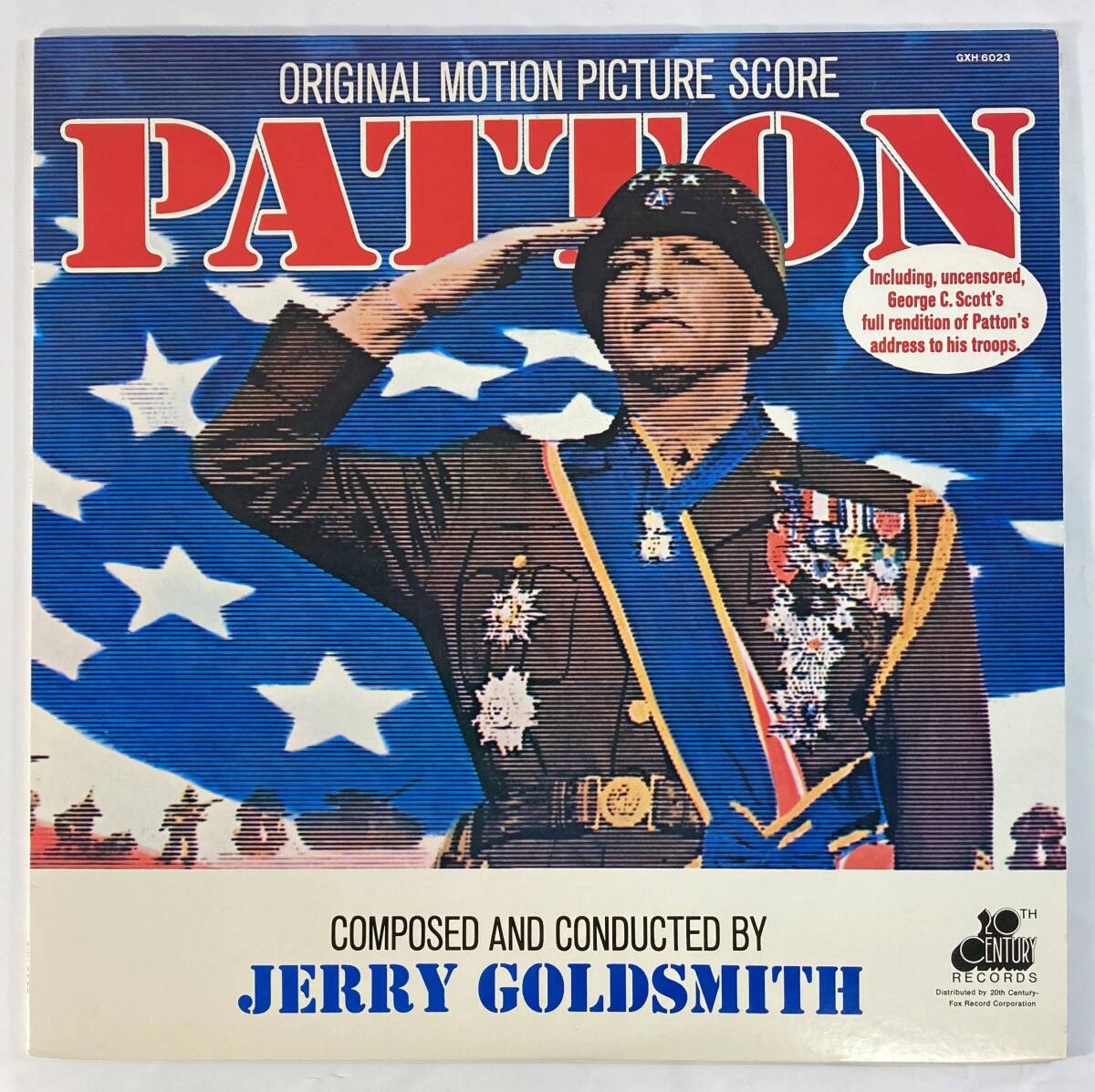 パットン大戦車軍団 (1970) ジェリー・ゴールドスミス 国内盤LP KI GXH 6023 STEREO 帯無し