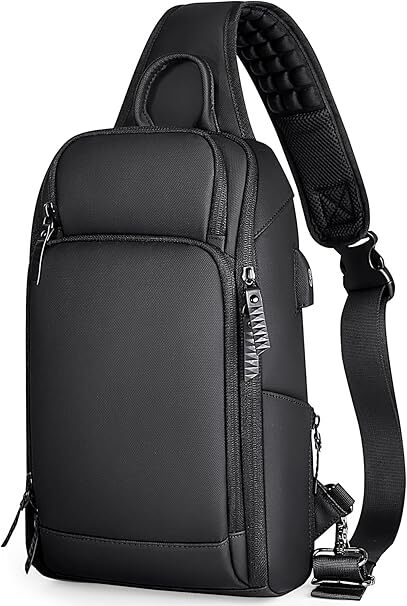 [FENRUIEN] ショルダーバッグ メンズ ボディバッグ 斜めがけバッグ 大容量 ワンショルダーバッグ USB充電ポート搭載 10.1インチ iPad Pro