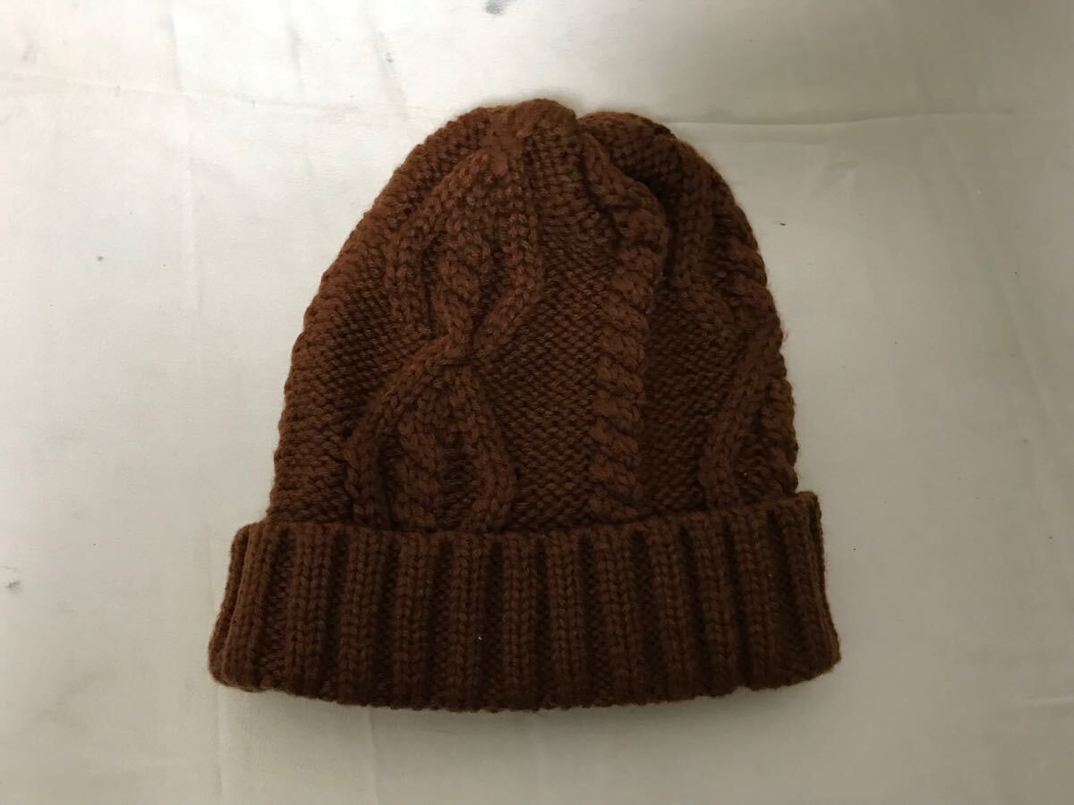 本物ボルコムVOLCOMロゴニット帽子ぼうしボウシレディースメンズサーフアメカジストリートスケーターミリタリーワーク茶ブラウン_画像2