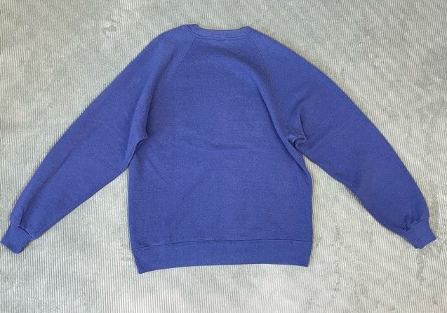 80\'s 90\'s американский производства JERZEES Jerseys тренировочный blank solid la gran синий blue L [la-1127]