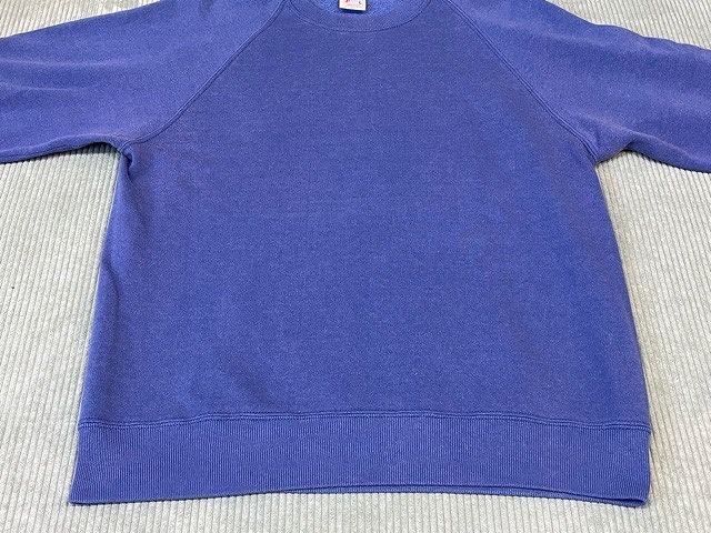 80\'s 90\'s американский производства JERZEES Jerseys тренировочный blank solid la gran синий blue L [la-1127]