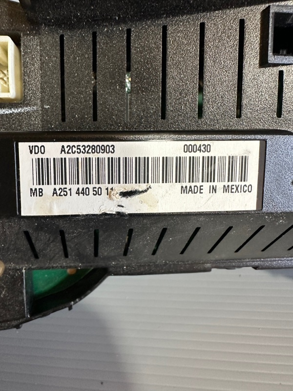 【21026】2008 ベンツ ML350 W164 前期 スピードメーター A2514405011 Mercedes BENZ Speedmeter / Display / Instrument Cluster