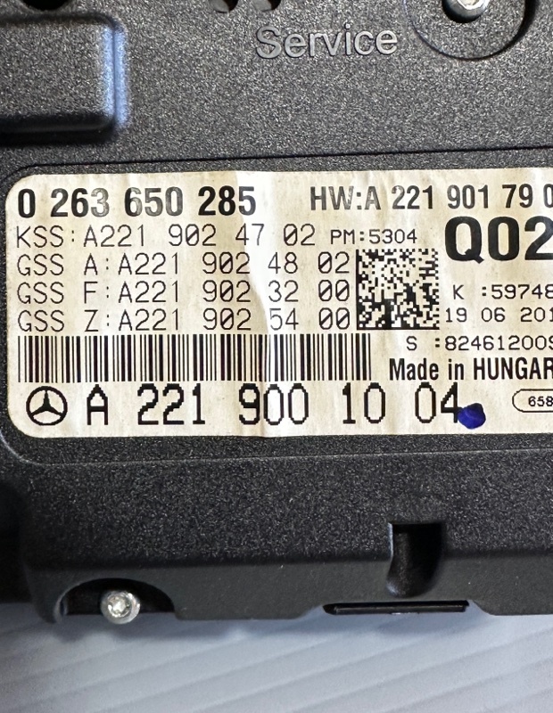 【21025】2012 ベンツ S350 W221 后期 スピードメーター A2219001004 Mercedes Speedmeter / Display / Instrument Cluster