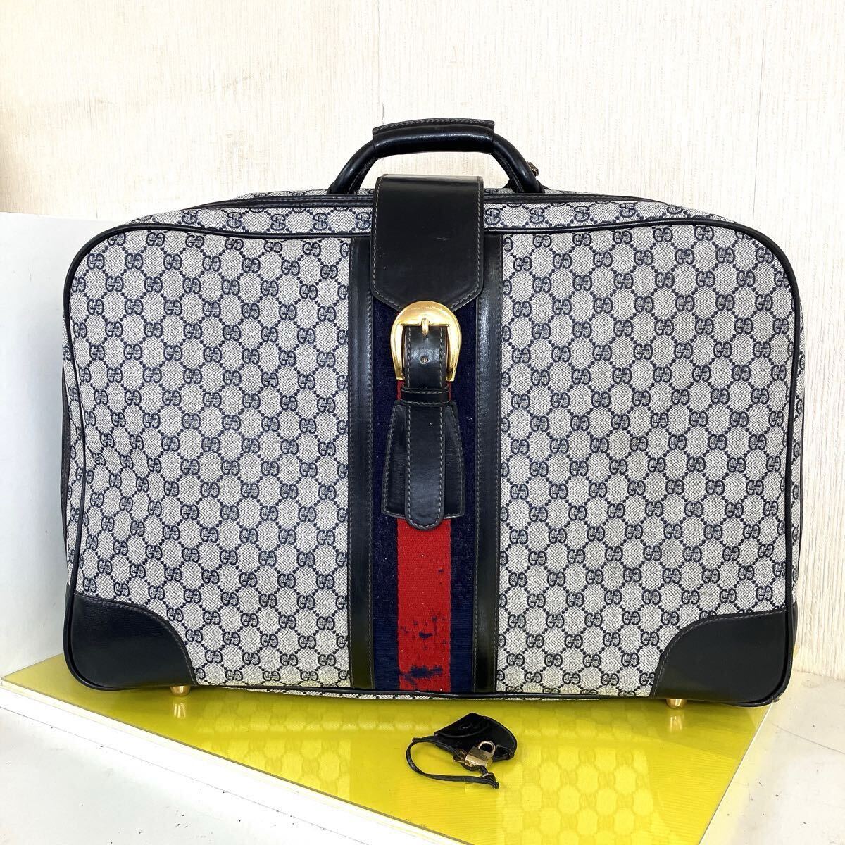 GUCCI グッチ GG柄 キャンバス レザー オールドグッチ トラベル GUCCI グッチ GG柄 キャンバス レザー オールドグッチ トラベル