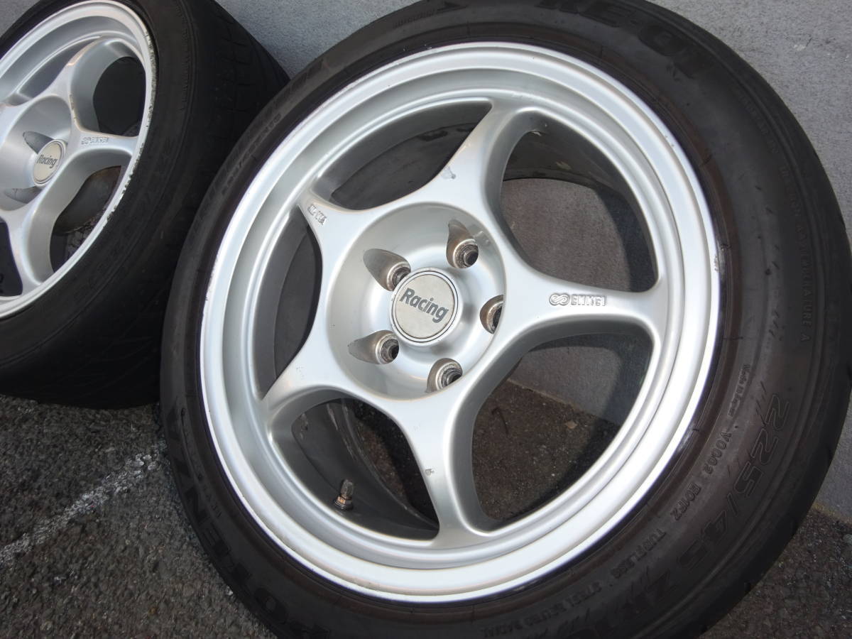  "Enkei" ENKEI рейсинг Racing 16×8J+38 PCD114.3 5H 5 дыра 16 -дюймовые легкосплавные алюминиевые литые диски серебряный 2 шт Potenza RE-01 225/45ZR16