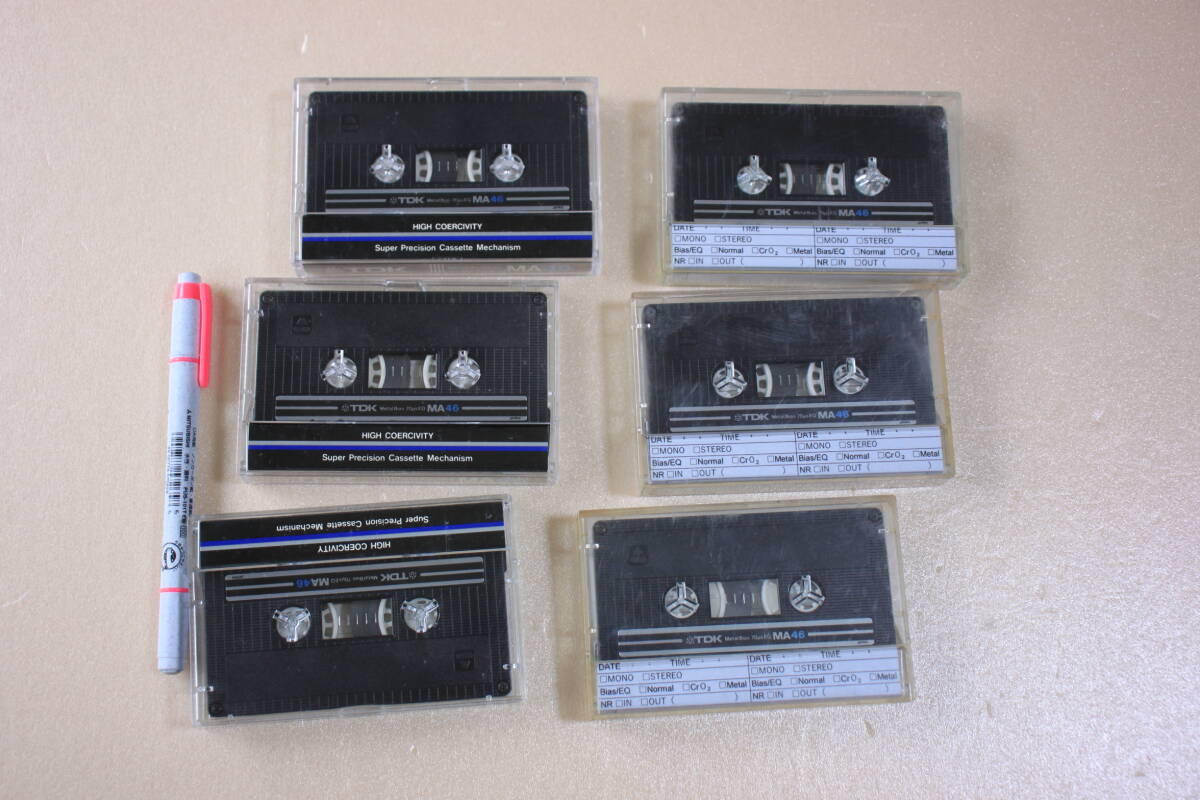 15-1［中古］カセットテープTypeⅣ　６巻（TDK_MA46②）