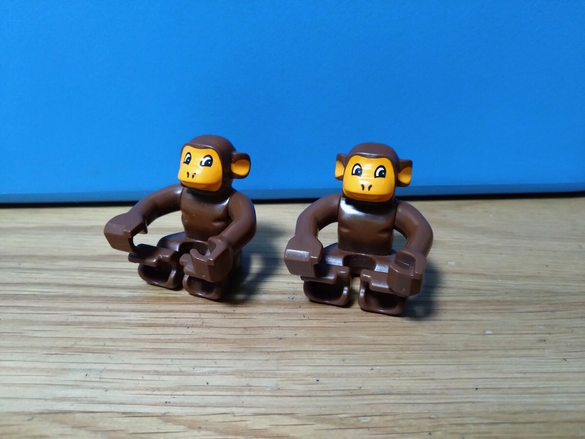 ## Lego Duplo .. san пара 2 голова обезьяна Monkey ## LEGO DUPLO # быстрое решение ##