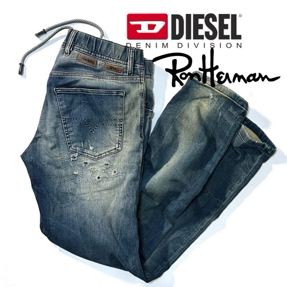 DIESEL for Ron Herman】稀少◎!!WAYKEE.NE.RH 0674B RHC ロンハーマン ディーゼル別注 ジョグジーンズ  大阪限定スウェットデニムパンツ(男性用)｜売買されたオークション情報、Yahoo!オークション(旧ヤフオク!) の商品情報をアーカイブ公開 -  オークファン（aucfan.com）