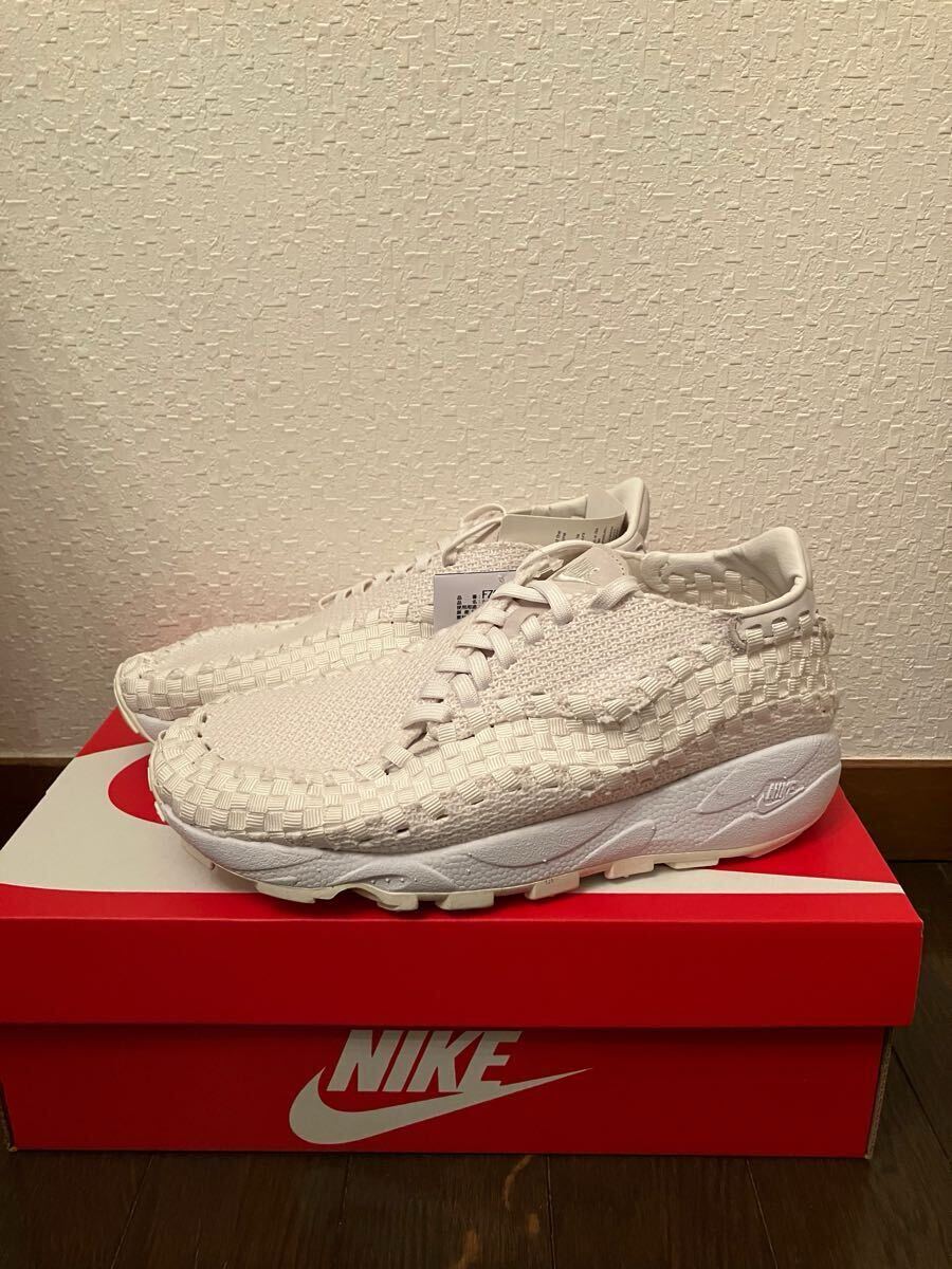 NIKE ナイキ　エアフットスケープウーブン　ウィメンズ24cm ホワイト　ライトボーン　レディース