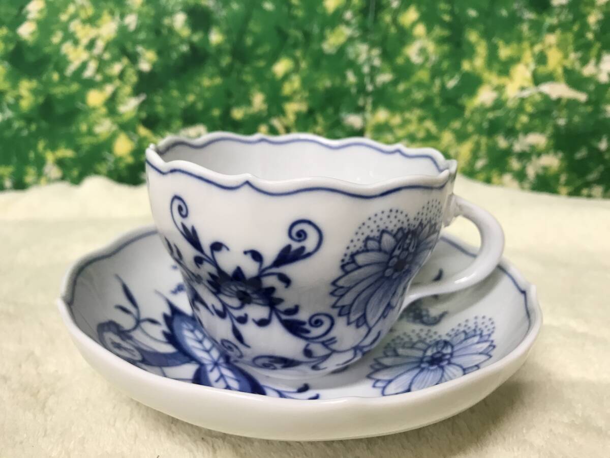 美品 保管品 カケなし マイセン ブルーオニオン カップ 美品 保管品 カケなし マイセン ブルーオニオン カップ