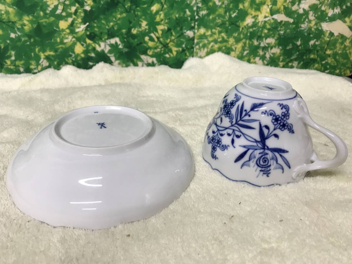 美品 保管品 カケなし マイセン ブルーオニオン カップ 美品 保管品 カケなし マイセン ブルーオニオン カップ