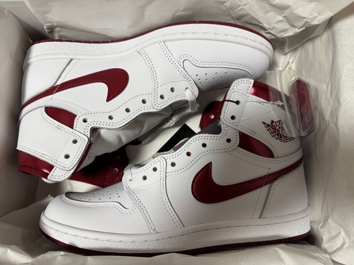 新品 NIKE AIR JORDAN1 HIGH 85 METALLIC BURGUNDY 27.0cm ナイキ ジョーダン メタリックバーガンディー us9