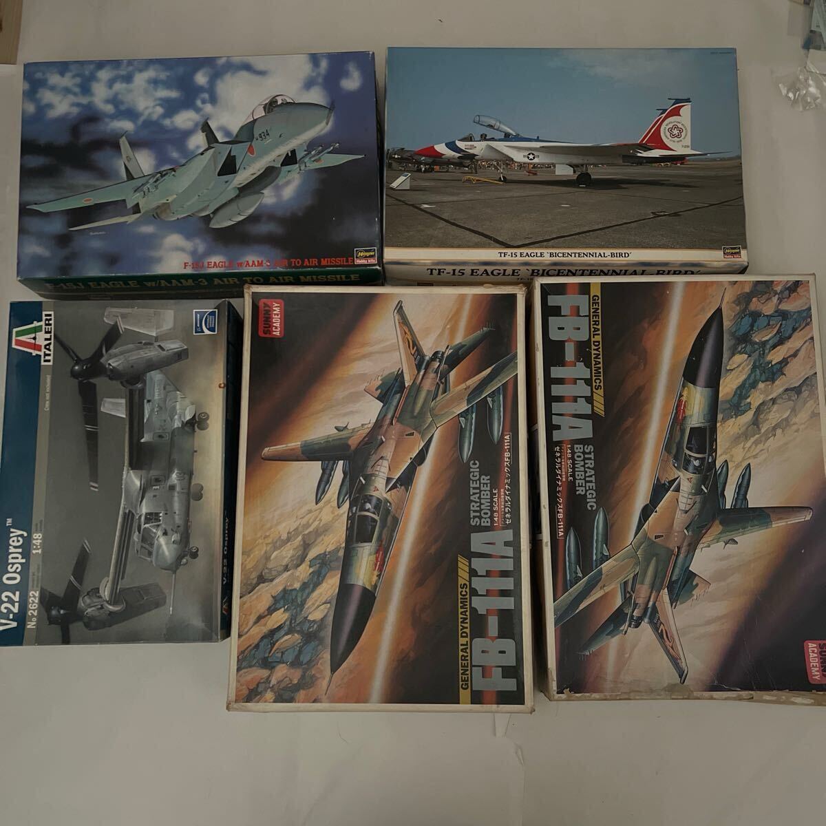 航空機プラモデルまとめて5点