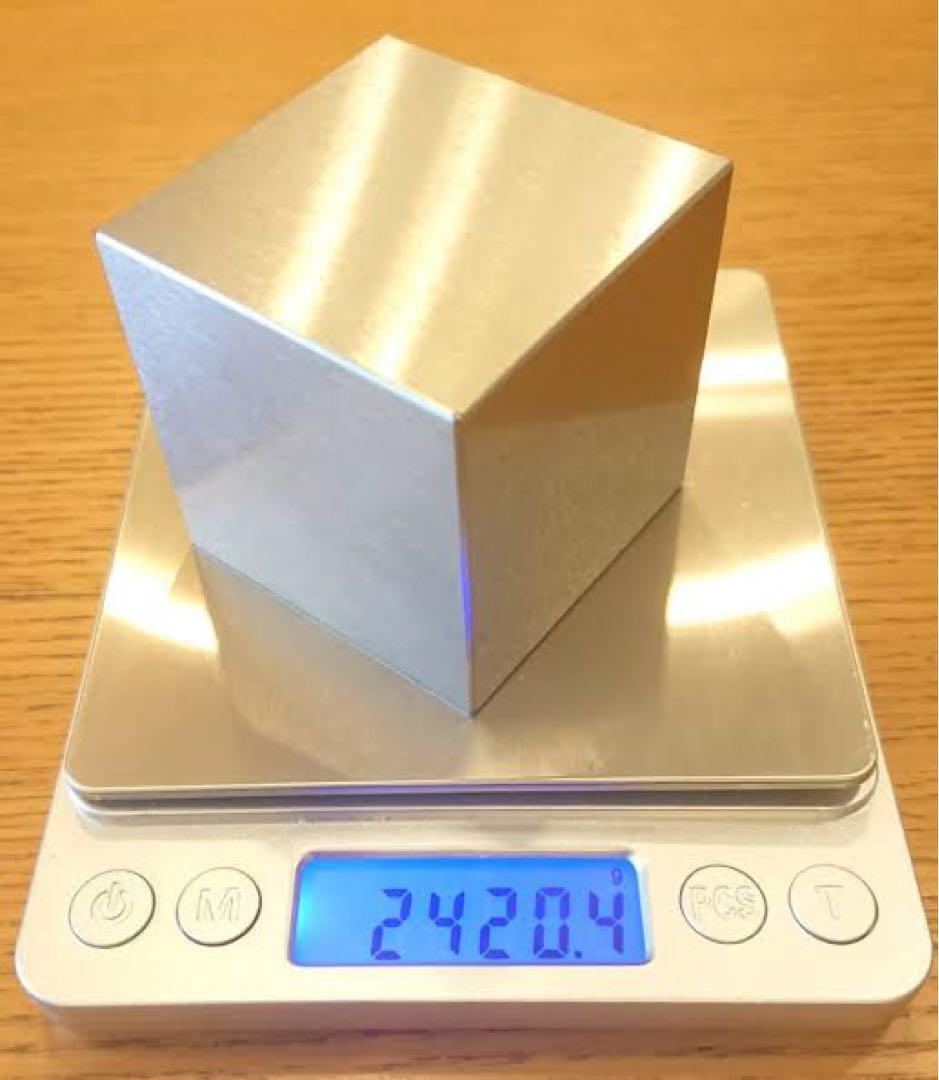 タングステン インゴット キューブ 立方体 特大 2.4kg 文鎮 タングステン インゴット キューブ 立方体 特大 2.4kg 文鎮
