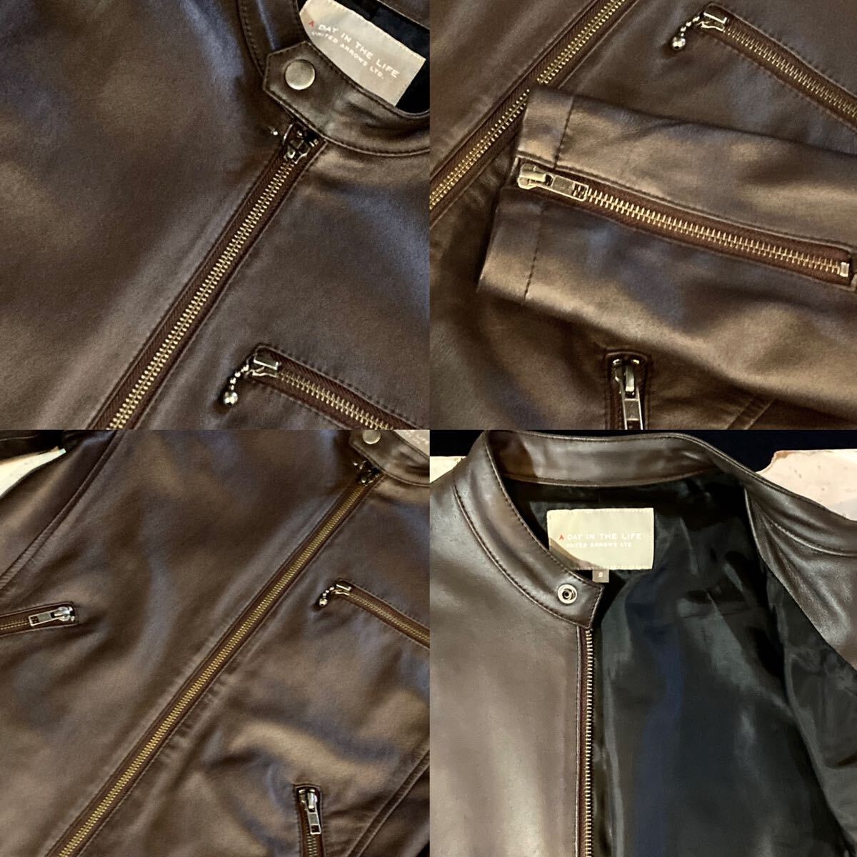 A DAY IN THE LIFE☆UNITED ARROWS☆ライダースジャケット☆山羊 A DAY IN THE LIFE☆UNITED ARROWS☆ライダースジャケット☆山羊