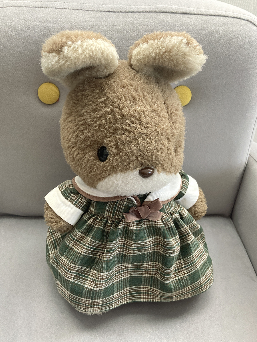 ぬいぐるみ うさぎ 約26cm*サンアロー 日本製*ワンピース