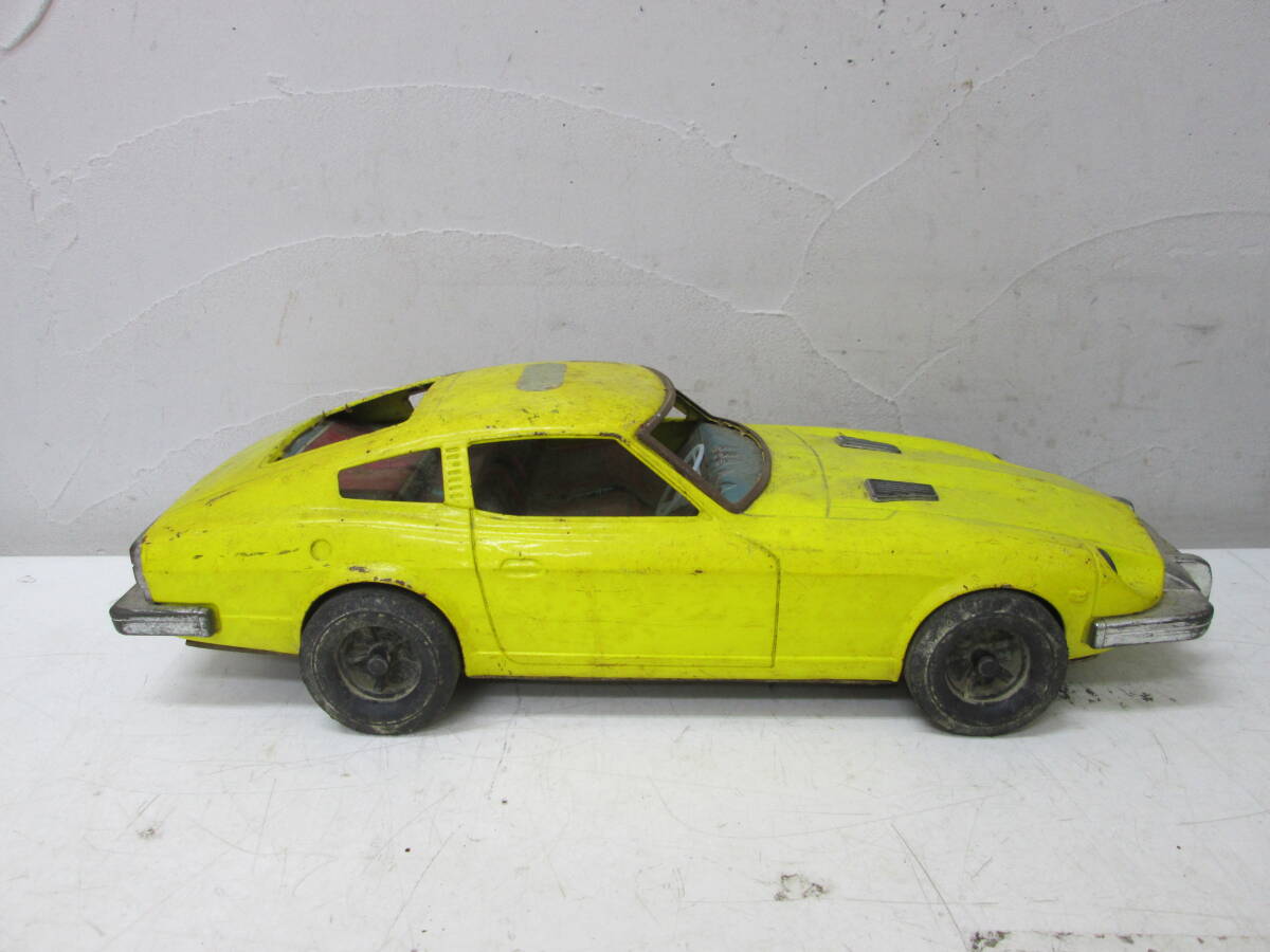 (52)☆フェアレディZ FairladyZ 日産(ダットサン) イチコー 大型ブリキ玩具 全長約48cm 昭和レトロ 当時物 現状品