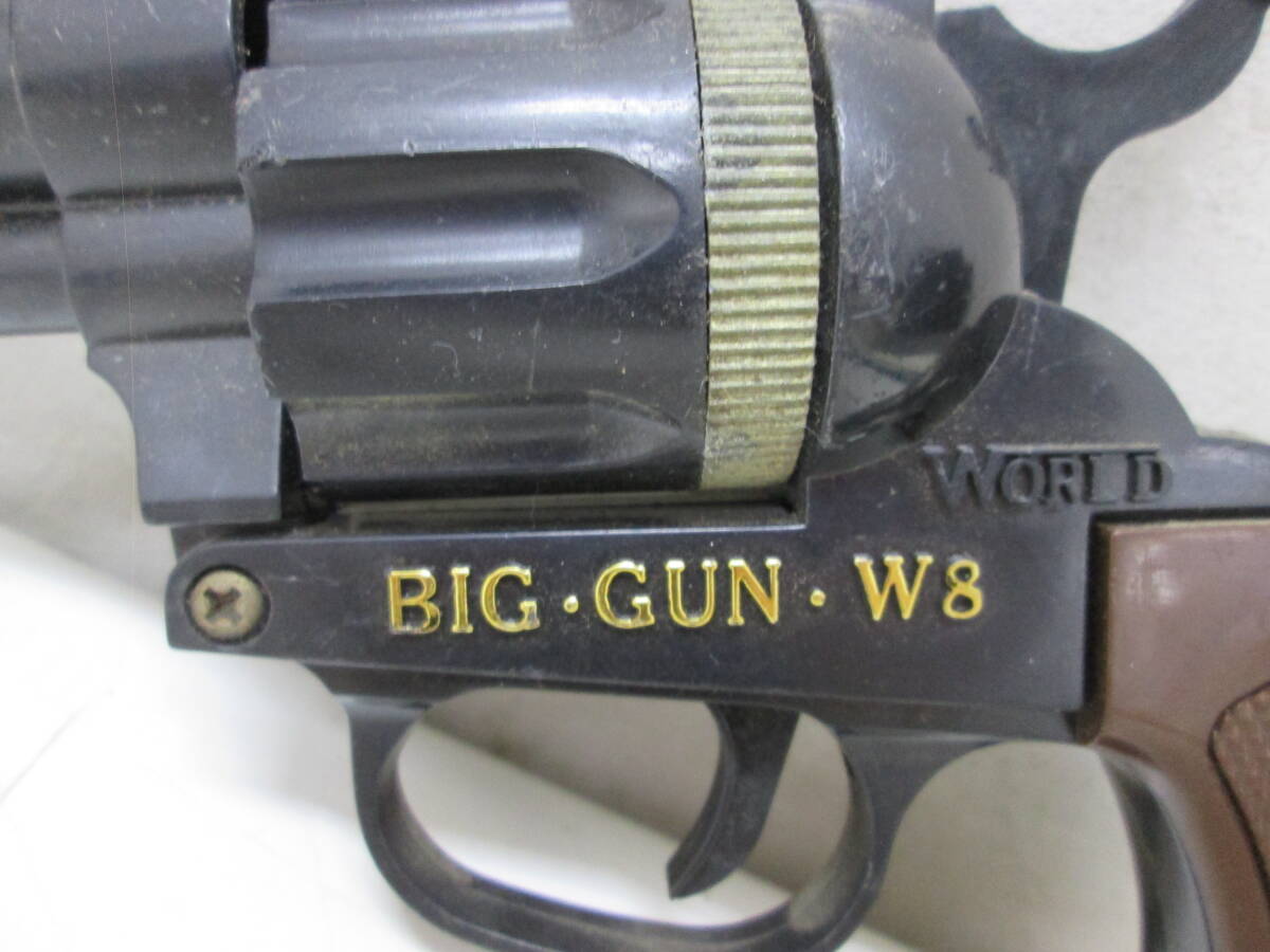 52)☆ビッグガン BIG GUN W8 COLT 45 FRONTIER WORLD 回転式拳銃 火薬銃 鉄砲 ピストル 昭和レトロ ワールド 2点  トイガン 玩具 おもちゃ (52)☆ビッグガン BIG GUN W8 COLT 45 FRONTIER WORLD 回転式拳銃 火薬銃 鉄砲 ピストル  昭和レトロ ワールド