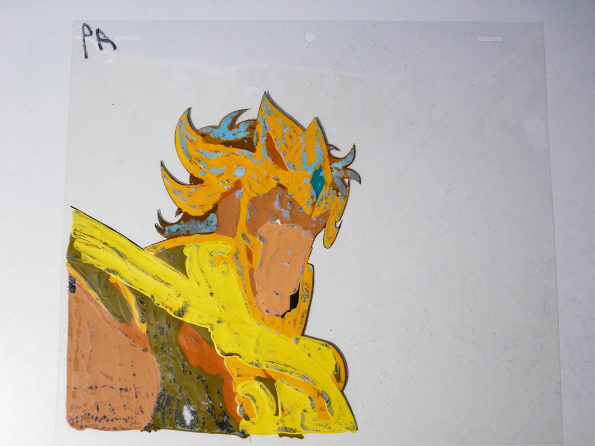 セル画 聖闘士星矢 レオのアイオリア 黄金聖闘士 ゴールド セル画 聖闘士星矢 レオのアイオリア 黄金聖闘士 ゴールド
