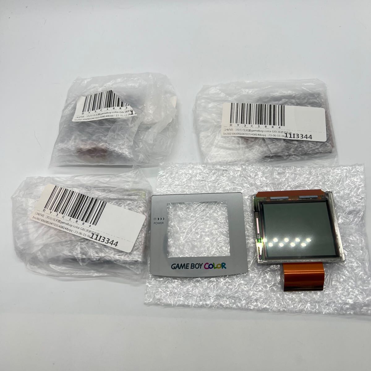 GAME BOY COLOR ゲームボーイカラー 交換用 液晶 4枚セット
