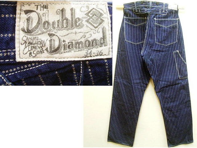 ◇即決[W34]DOUBLE DIAMOND ウォバッシュ ストライプ WABASH STRIPE ペインターパンツ THE REAL MCCOY'S ダブルダイアモンド■5694