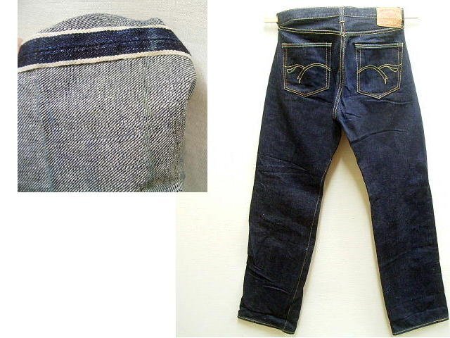 ◇即決[W34]濃紺 THE FLAT HEAD 3005 ストレート 14.5oz ビンテージ復(fù)刻 デニム パンツ フラットヘッド■6454